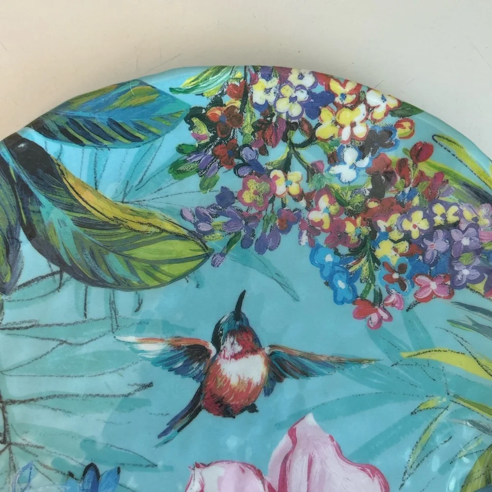 Pier 1 Imports Humming Bird Floral Melamine‎ 8.5